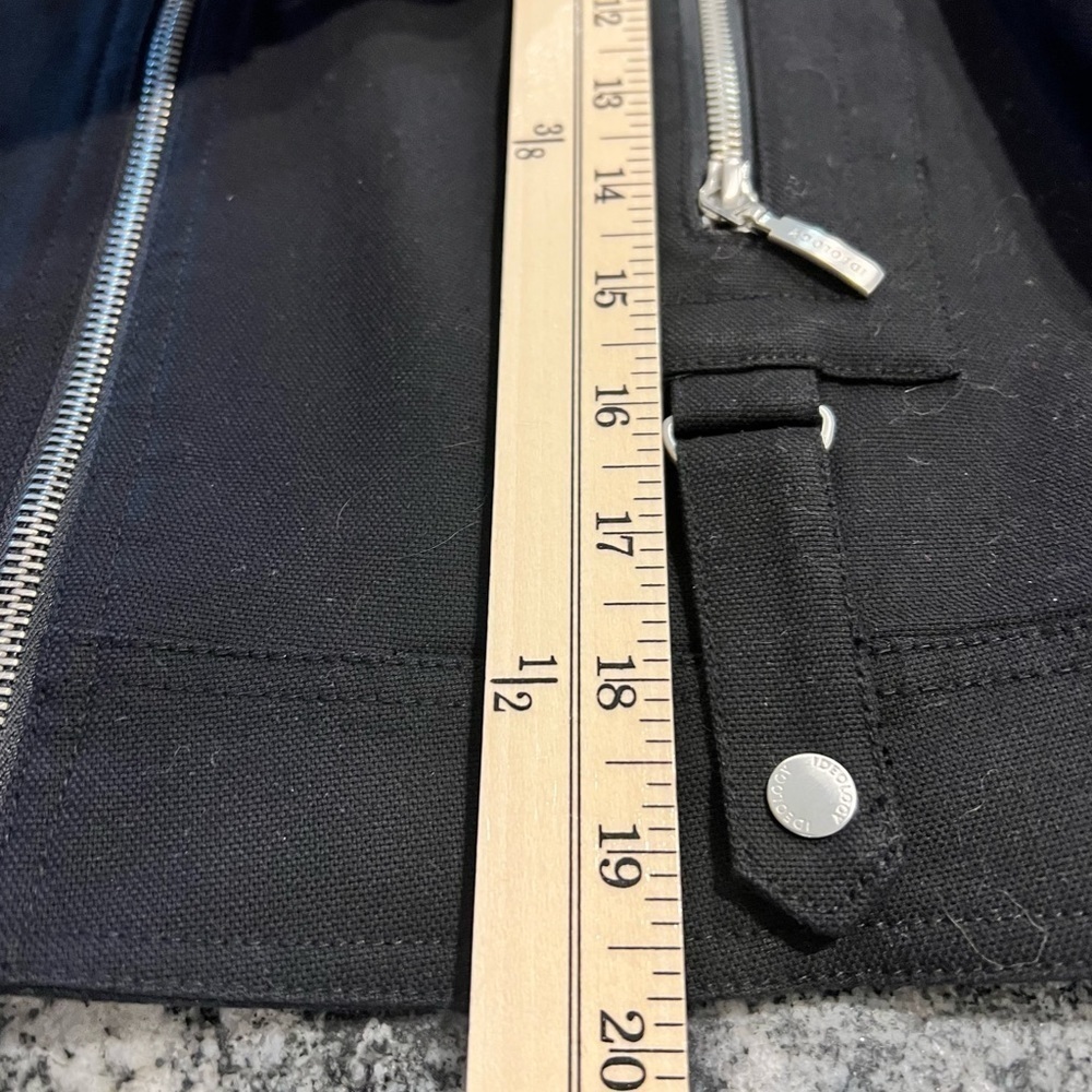 IDEOLOGY Black Jean Jacket with Zippers - Picture 14 of 14